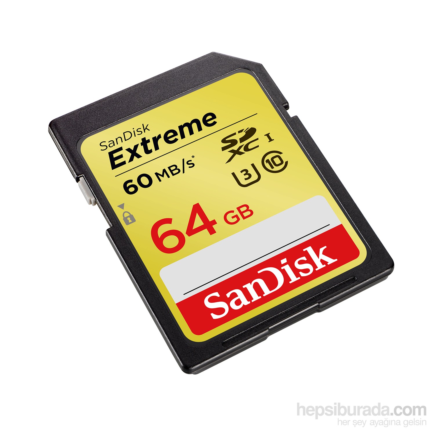 Sandisk Extreme SDXC Card 64GB 60MB/s Class 10 UHS-I Hafıza Kartı SDSDXN-064G-G46