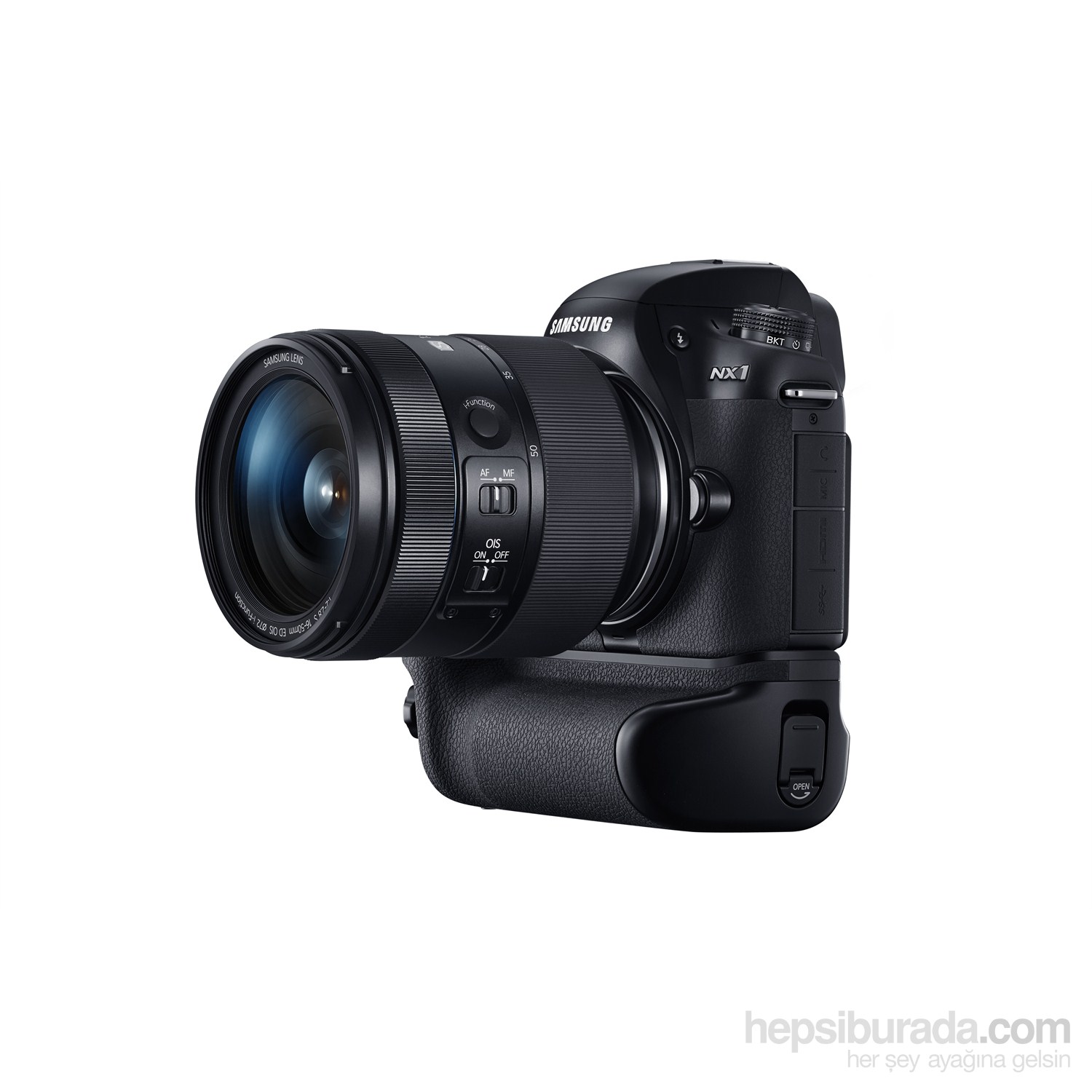 Samsung NX1 16-50 f/2-2.8 lens + Battery Grip 28 Mp 4K/UHD Video Aynasız DSLR Fotoğraf Makinesi