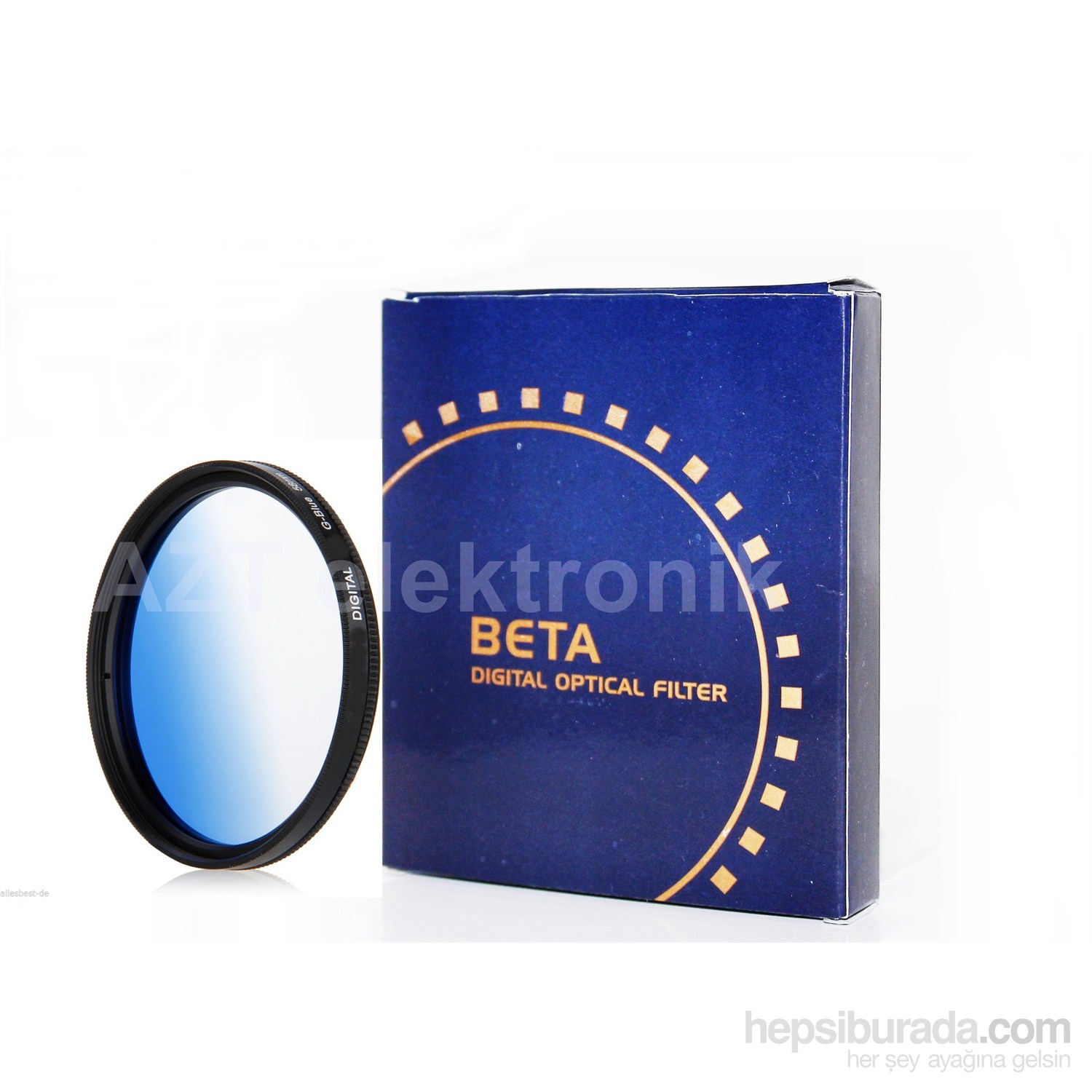 Beta 52Mm Gradual Degrade Kademeli Blue Mavi Filtre