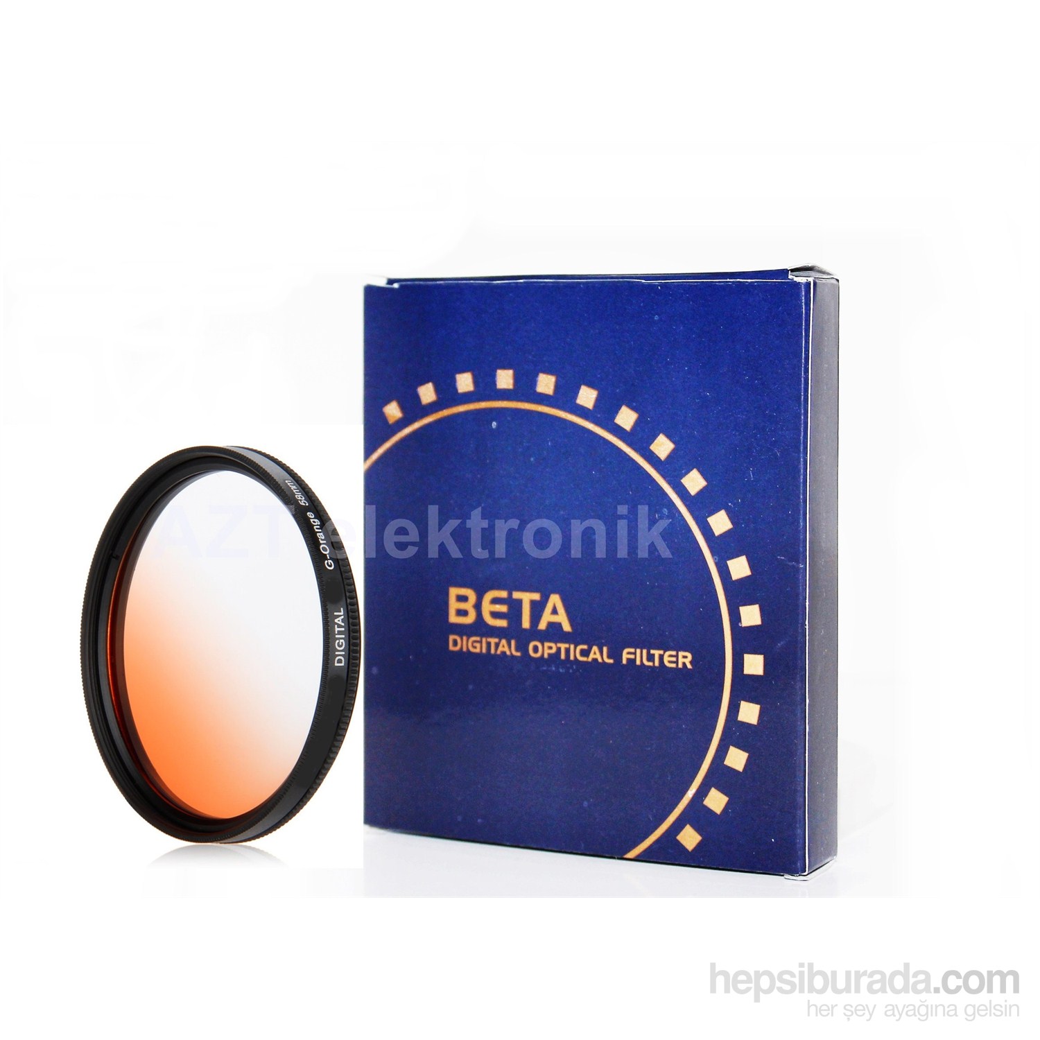 Beta 58Mm Gradual Degrade Kademeli Orange Turuncu Günbatımı Filtre