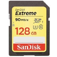 Sandisk Extreme SDXC Card 128GB 90MB/s Class 10 UHS-I U3 Hafıza Kartı SDSDXNF-128G-GNCIN