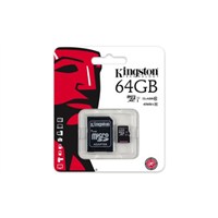 Kingston 64GB MicroSDHC Class10 UHS-I 45MB/s Hafıza Kartı SDC10G2/64GB