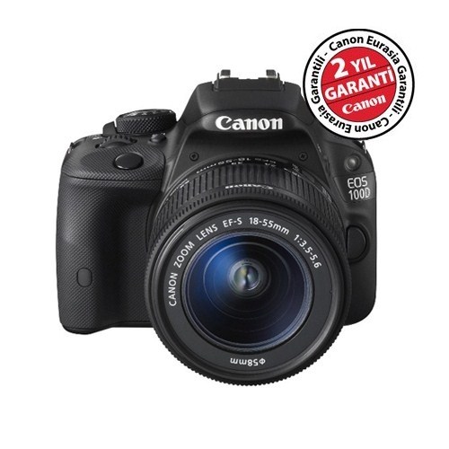 Canon Eos 100D 18-55mm Kit 18 MP Dijital SLR Fotoğraf Makinesi