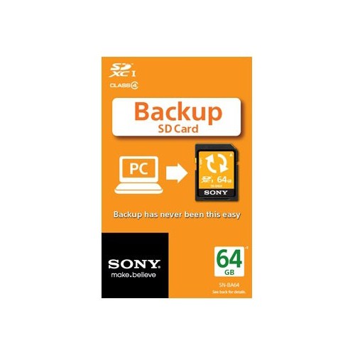 Sony Sn-Ba64 64Gb Backup Sdxc Pc Yedekleme Kartı