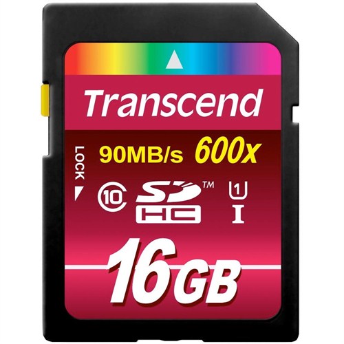 Transcend 16GB UHS-I SDHC 600x Class 10 Hafıza Kartı