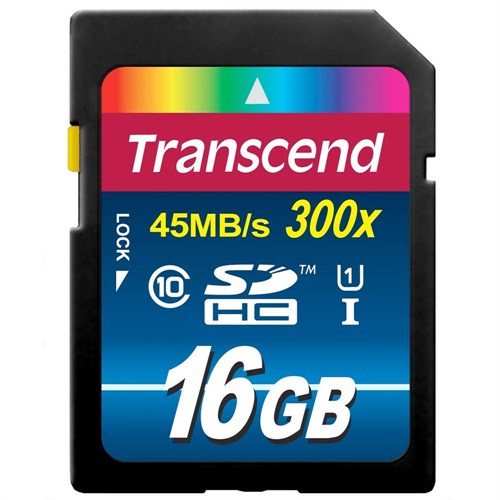 Transcend 16GB UHS-I SDHC 300x Class 10 Hafıza Kartı