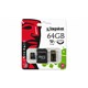 Kingston 64GB Mobility Kit MicroSD Class10 Sd + Usb Adaptör Kit Hafıza Kartı MBLY10G2/64GB