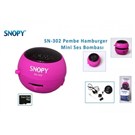 Snopy SN-302 Pembe Micro SD Hamburger Mini Ses Bombası