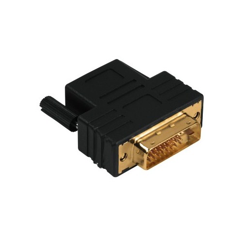 HAMA MM HDMI Soket - DVI/D Fiş Altın Uçlu Siyah Adaptör