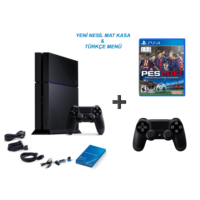 Sony Playstation 4 500 Gb Oyun Konsolu + Pes 2017 ( Türkçe ) + 2. Kol