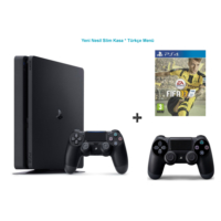 Sony Ps4 Slim 500 GB Cuh - 2016A Oyun Konsolu + Fifa 2017 (Türkçe) + 2. Kol