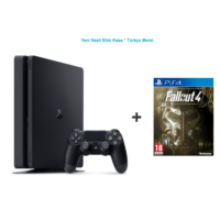 Sony Ps4 Slim 500 GB Cuh - 2016A Oyun Konsolu + Fallout 4 Ps4 Oyun