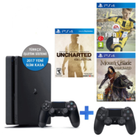 Sony Ps4 500Gb Konsol+ Fifa 17 + Gta 5 + Mount Blade + 2 Kol V2