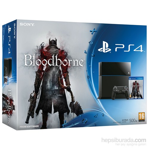 Sony Playstation 4 500 GB+Bloodborne Oyun Konsolu