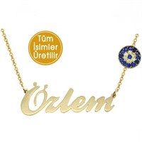 Goldstore 14 Ayar Altın Nazar İsim Kolye IKNP36467