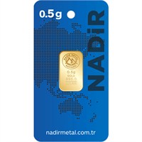 Nadir Gold 24 Ayar Külçe Gram Altın 0,5 Gr.