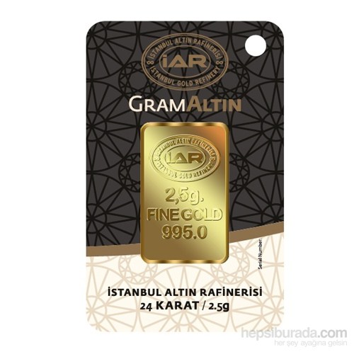 IAR 24 Ayar Gram Altın Külçe Altın 2,5 Gr.