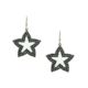 Bee One Siyah Zirkon Taşlı Yıldız Bijoux Küpe ch08