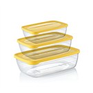 Hobby Life Plastik 3 Lü Trend Saklama Kabı(0,3+0,6+1,2Lt)