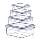Hobby Life Plastik 4 Lü Kare Sızdırmaz Saklama Kabı(300+680+1,3+2,3)