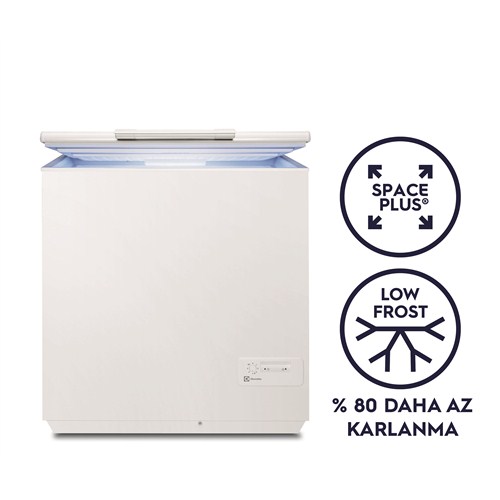 Electrolux EC2230AOW1 A+ 210 Lt Sandık Tipi LowFrost Derin Dondurucu Electrolux EC2230AOW1 A+ 210 Lt Sandık Tipi LowFrost Derin Dondurucu