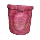 Pembe Çamaşır Sepeti Palmiye Ağacı Orta Boy