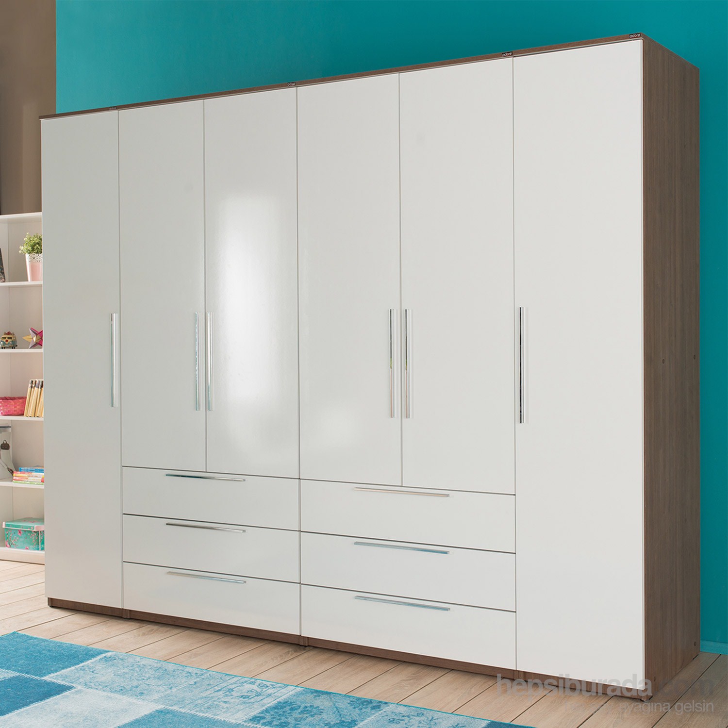 Adore Prestige Yatak Odası 6 Kapılı Gardırop Fiyatı
