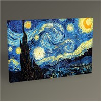 Tablo 360 Vincent Van Gogh-Yıldızlı Gece Tablo 45X30