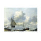 ARTİKEL Jan Van De Cappelle - Vessels in Light Airs on a River Near a Town 50x70 cm KS-1317