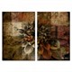 Clock Mango Multi Color Kanvas Tablo 50X35x2prc