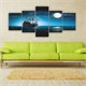 Tablo İstanbul 150X70 Cm Büyük Boy 5 Parçalı Kanvas Tablo-12