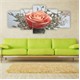 Tablo İstanbul 150X70 Cm Büyük Boy 5 Parçalı Kanvas Tablo-208