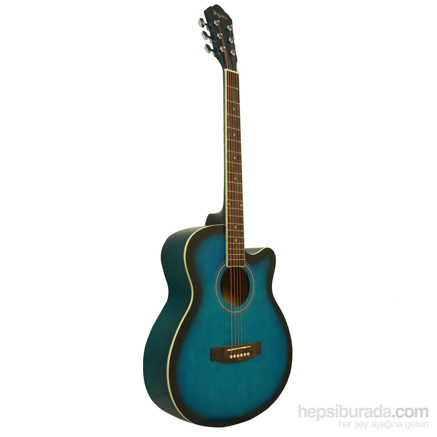 Segovia Gitar Akustik Cutaway SGA40BLS (Aksesuar Hediyeli)