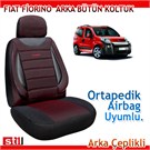 Stil Avargard Fiorino Arka Bütün OrtaPedik Koltuk Kılıfı Kırmızı Siyah 