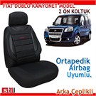 Stil Avargard Fiat Doblo 2 Ön Koltuk Kılıfı Kamyonet Model Siyah + Hediyeli