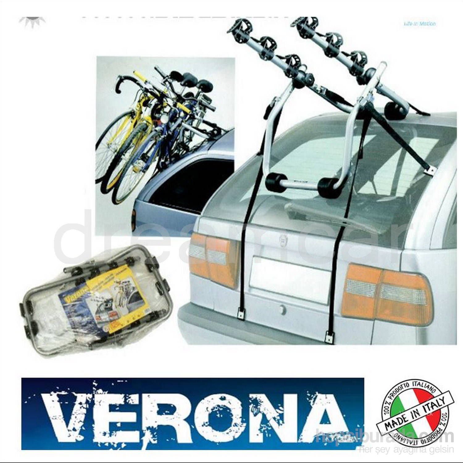 Peruzzo Verona 3 Bisiklet Taşıma Kapasiteli Taşıyıcı Made in Italy