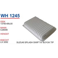 Wunder Suzukı Splash Büyük Tip Hava Filtresi Oem No:13780-69L00