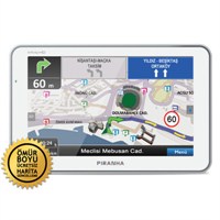 Piranha Infiniti (HD) White 5.0"Navigasyon Cihazı (Ömür Boyu Ücretsiz Güncelleme)