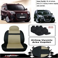 Fiat Doblo Koltuk Kılıfı Bej Siyah