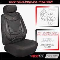 Otom Style Fiat Doblo 2+1 Ticari Araç Koltuk Kılıfı Siyah STL-05201