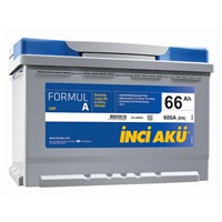 İnci Akü Formul A Alçak 12V 66Ah 600CCA