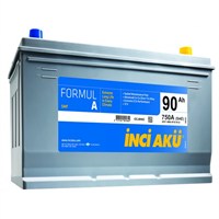 İnci Akü Formul A Asia 12V 90Ah 750CCA