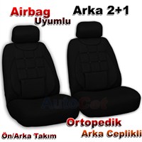 Stil Ekostar Fiat DOBLO Siyah 2+1 Oto Koltuk Kılıfı (31401)