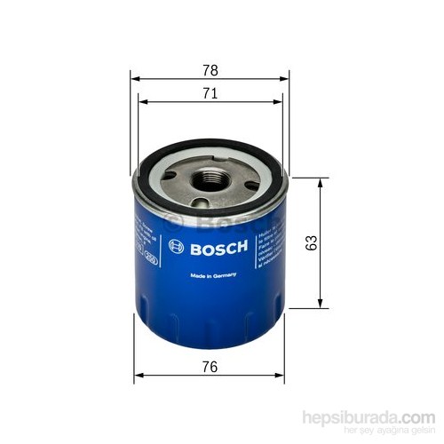 Bosch - Yağ Filtresi (Renault 9-19-Clıo-Kango-Megane)  - Bsc 0 986 Tf0 030