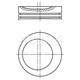 Yenmakp 3805 Motor Pıston+Segman Std Kadett Gsı-Omega-Calıbra-Vectra 86=> (2,0 Ne) (86,0)