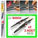 Bosch Eco 600 mm.x2 Ad. Universal Quick-Clip Telli Grafitili Silecek Takım 3397005772
