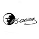 Z tech "Atatürk Portre ve imza "Siyah Sticker 19 x 7 cm