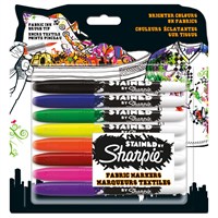 Sharpie Kumaş Markörü 8 Renk Birarada