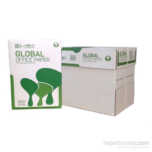 Global A4 80 Gr/m² Fotokopi Kağıdı (5'li Paket / Koli)
