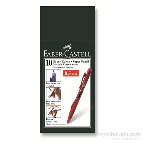 Faber-Castell Süper Kalem Versatil Karışık Renkler 0.5mm (5081238410)